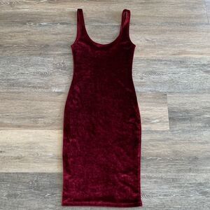 Pull&Bear velvet bodycon tank dress sz small